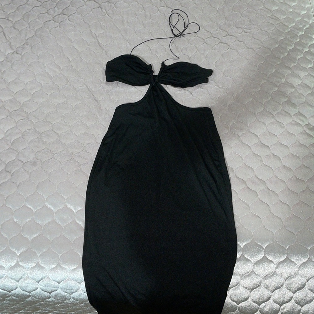 Black maxi dress